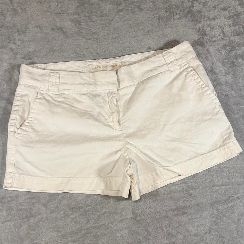 Y2K Vintage J.Crew Chino Shorts | White | Size 6